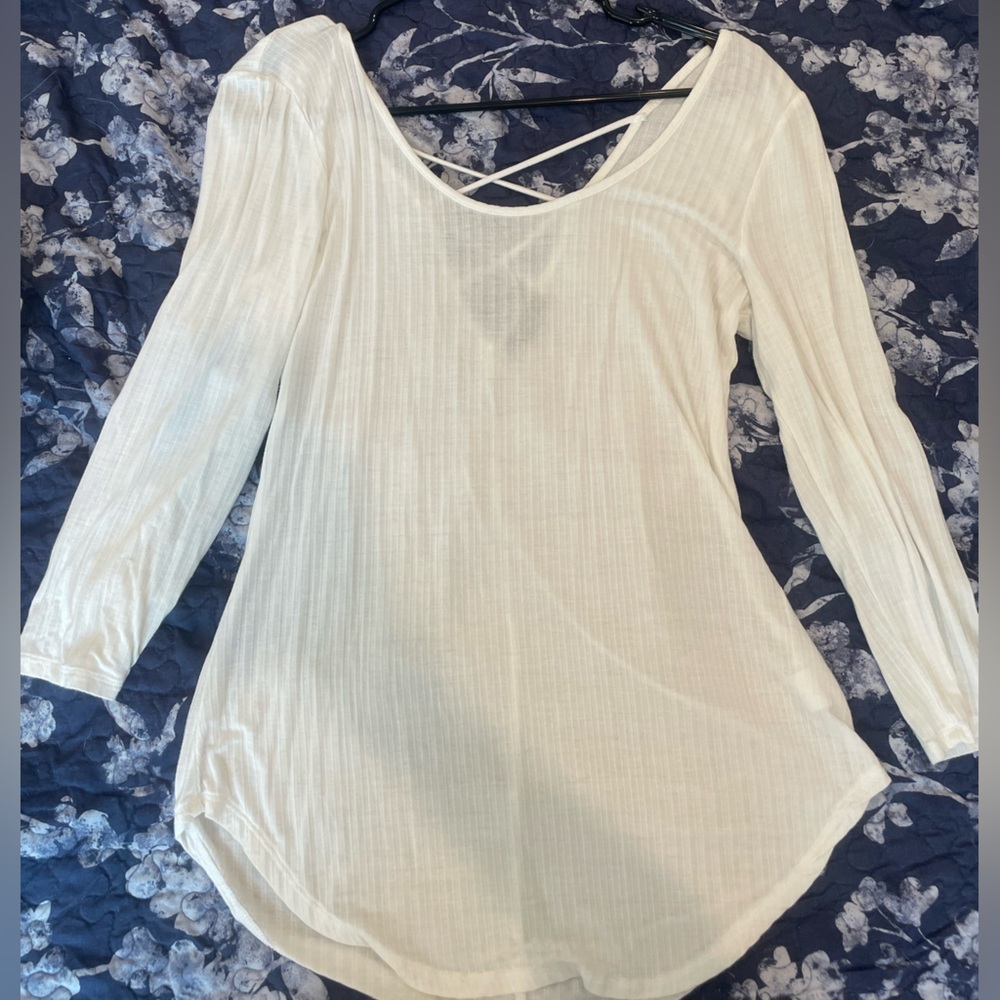 Ambiance Ivory Striped Top